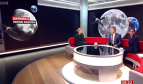 Ellie Sleightholm discusses Artemis II on BBC Breakfast