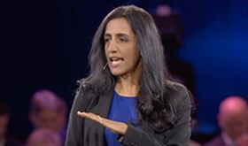 Ayesha Khanna, adm.direktør ADDO AI på NHOs årskonferanse 2018