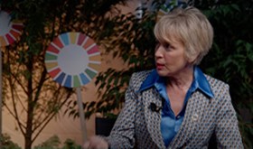 Nathalia Arcuri meets H.E. Carme Artigas Brugal | SDG Pavilion | United Nations